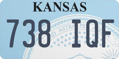 KS license plate 738IQF