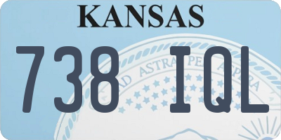 KS license plate 738IQL