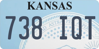 KS license plate 738IQT