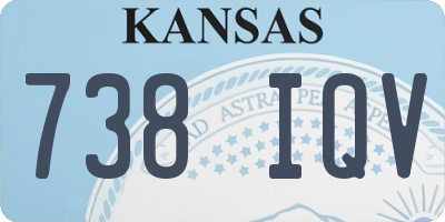 KS license plate 738IQV