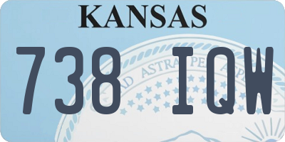 KS license plate 738IQW