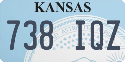 KS license plate 738IQZ
