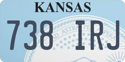 KS license plate 738IRJ