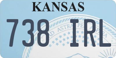 KS license plate 738IRL