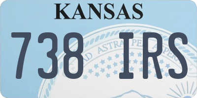 KS license plate 738IRS