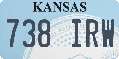 KS license plate 738IRW