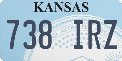 KS license plate 738IRZ