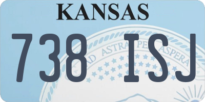 KS license plate 738ISJ