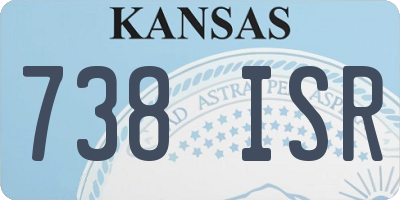 KS license plate 738ISR