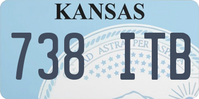 KS license plate 738ITB