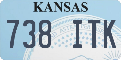 KS license plate 738ITK