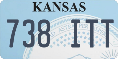 KS license plate 738ITT