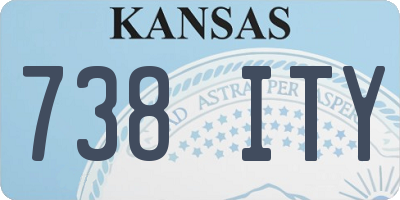 KS license plate 738ITY