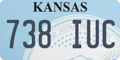 KS license plate 738IUC