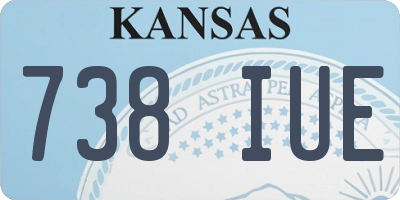KS license plate 738IUE