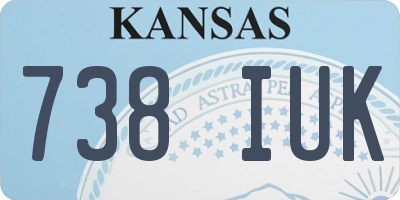 KS license plate 738IUK