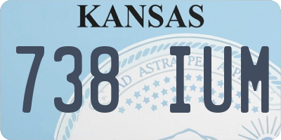 KS license plate 738IUM