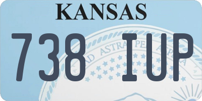 KS license plate 738IUP
