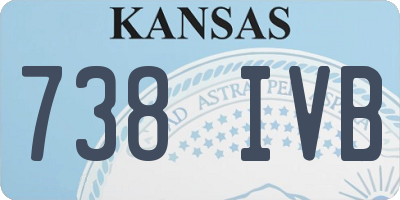 KS license plate 738IVB