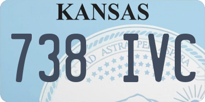 KS license plate 738IVC