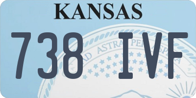 KS license plate 738IVF