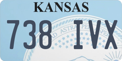 KS license plate 738IVX