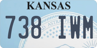 KS license plate 738IWM