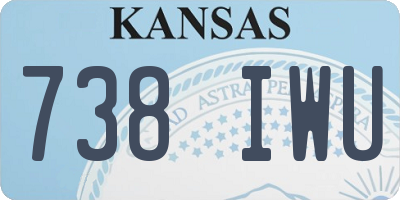 KS license plate 738IWU