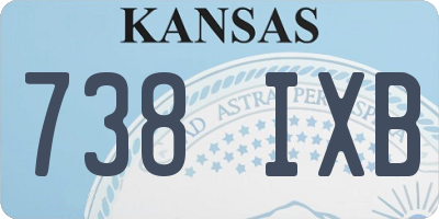 KS license plate 738IXB