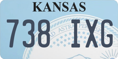 KS license plate 738IXG