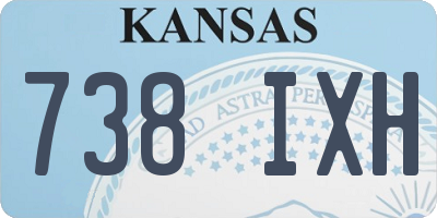 KS license plate 738IXH