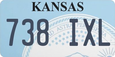 KS license plate 738IXL