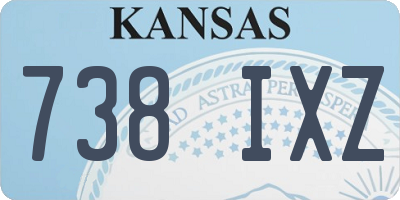 KS license plate 738IXZ