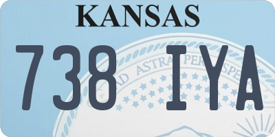 KS license plate 738IYA
