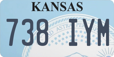 KS license plate 738IYM