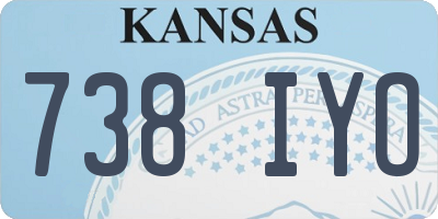 KS license plate 738IYO