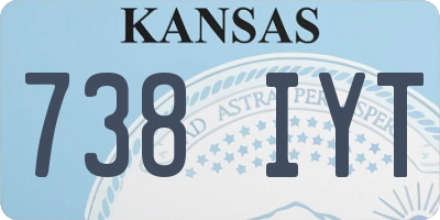 KS license plate 738IYT