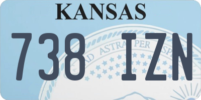 KS license plate 738IZN