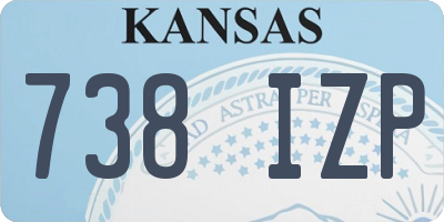 KS license plate 738IZP