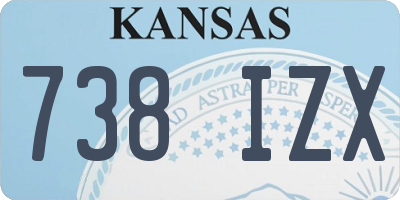 KS license plate 738IZX