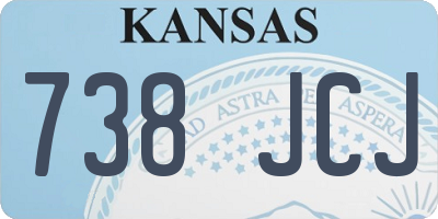 KS license plate 738JCJ
