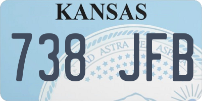 KS license plate 738JFB