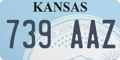 KS license plate 739AAZ