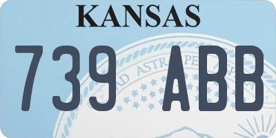 KS license plate 739ABB