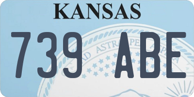 KS license plate 739ABE