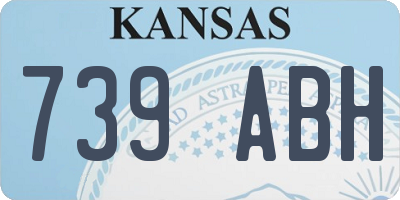 KS license plate 739ABH