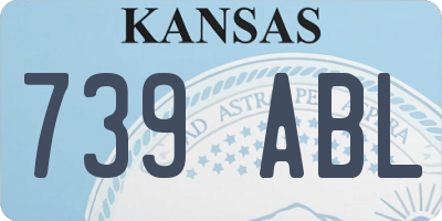KS license plate 739ABL