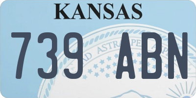 KS license plate 739ABN