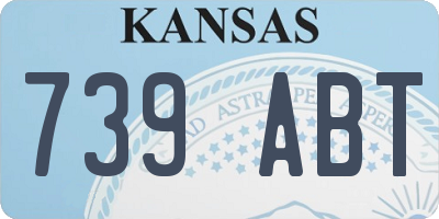 KS license plate 739ABT