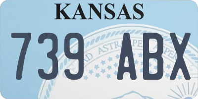 KS license plate 739ABX